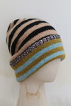 YANYAN KNITS 2025 Fall/Winter Collection - Brimless Knit Hat (YYK-YYW23-1553-PIN) - Two-tone Blue